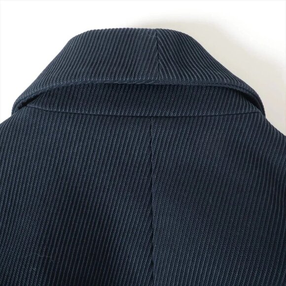 Chanel 15S Cotton Jacket 40 Ladies' Navy Blue - Picture 8 of 9